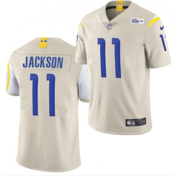 Men's Los Angeles Rams #11 DeSean Jackson 2020 Bone Vapor Untouchable Limited Stitched Jersey