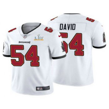 Men's Tampa Bay Buccaneers #54 Lavonte David White 2021 Super Bowl LV Limited Stitched NFL Jersey