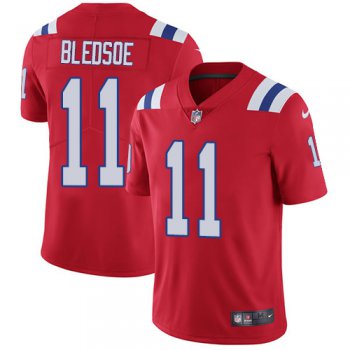 Nike New England Patriots #11 Drew Bledsoe Red Alternate Men's Stitched NFL Vapor Untouchable Limited Jersey