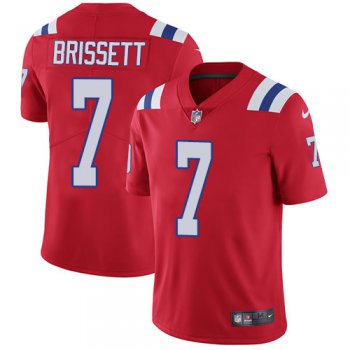 Nike New England Patriots #7 Jacoby Brissett Red Alternate Men's Stitched NFL Vapor Untouchable Limited Jersey