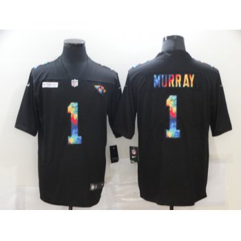 Men's Arizona Cardinals #1 Kyler Murray Multi-Color Black 2020 NFL Crucial Catch Vapor Untouchable Nike Limited Jersey