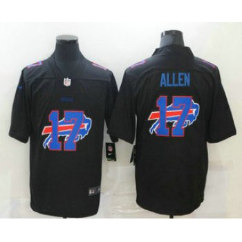Men's Buffalo Bills #17 Josh Allen Black 2020 Shadow Logo Vapor Untouchable Stitched NFL Nike Limited Jersey