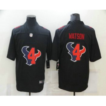 Men's Houston Texans #4 Deshaun Watson Black 2020 Shadow Logo Vapor Untouchable Stitched NFL Nike Limited Jersey