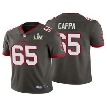 Men's Tampa Bay Buccaneers #65 Alex Cappa Grey 2021 Super Bowl LV Limited Stitched NFL Jersey