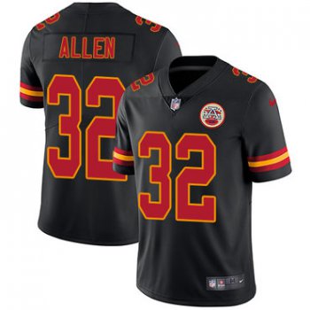 Nike Kansas CityChiefs #32 Marcus Allen Black Men's Stitched NFL Limited Rush Jersey
