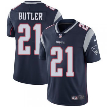 Nike New England Patriots #21 Malcolm Butler Navy Blue Team Color Men's Stitched NFL Vapor Untouchable Limited Jersey