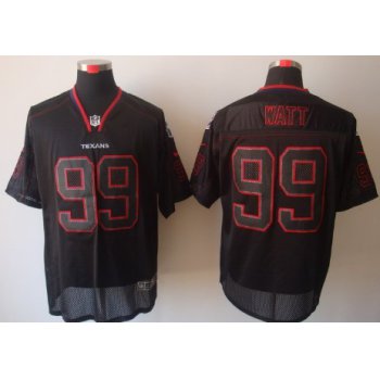 Nike Houston Texans #99 J.J. Watt Lights Out Black Elite Jersey