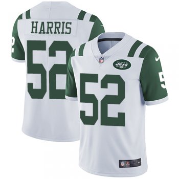 Nike New York Jets #52 David Harris White Men's Stitched NFL Vapor Untouchable Limited Jersey