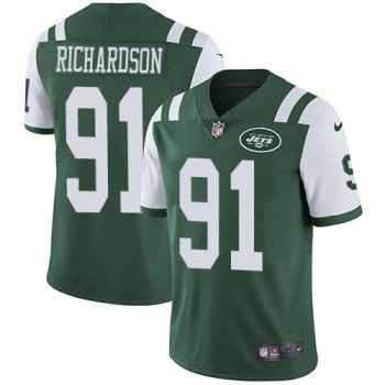 Nike New York Jets #91 Sheldon Richardson Green Team Color Men's Stitched NFL Vapor Untouchable Limited Jersey