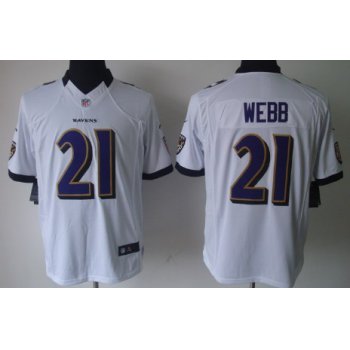 Nike Baltimore Ravens #21 Lardarius Webb White Limited Jersey
