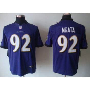 Nike Baltimore Ravens #92 Haloti Ngata Purple Limited Jersey