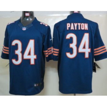 Nike Chicago Bears #34 Walter Payton Blue Limited Jersey