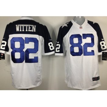 Nike Dallas Cowboys #82 Jason Witten White Thanksgiving Limited Jersey