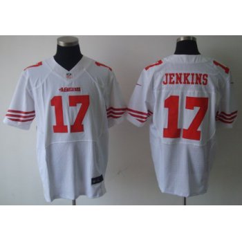 Nike San Francisco 49ers #17 A.J. Jenkins White Elite Jersey