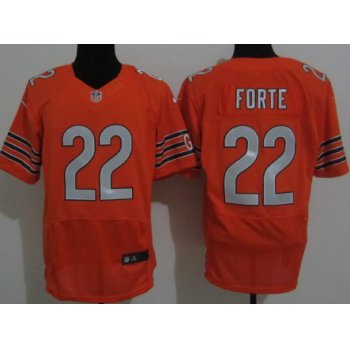 Nike Chicago Bears #22 Matt Forte Orange Elite Jersey