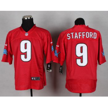 Nike Detroit Lions #9 Matthew Stafford 2014 QB Red Elite Jersey