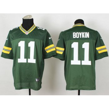 Nike Green Bay Packers #11 Jarrett Boykin Green Elite Jersey