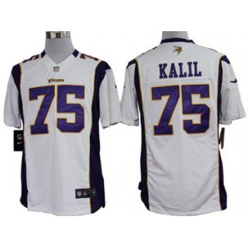 Nike Minnesota Vikings #75 Matt Kalil White Limited Jersey