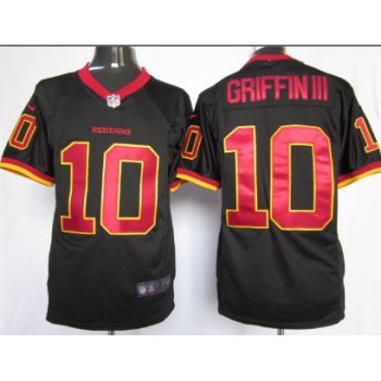 Nike Washington Redskins #10 Robert Griffin III Black Game Jersey