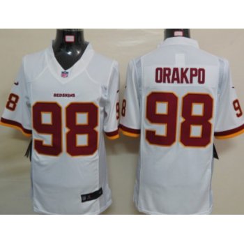 Nike Washington Redskins #98 Brian Orakpo White Limited Jersey