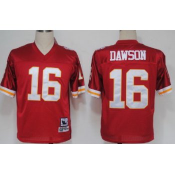 Kansas City Chiefs #16 Len Dawson Red Throwback Jersey