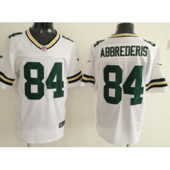 Nike Green Bay Packers #84 Jared Abbrederis White Elite Jersey