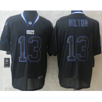 Nike Indianapolis Colts #13 T.Y. Hilton Lights Out Black Elite Jersey
