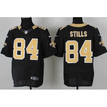 Nike New Orleans Saints #84 Kenny Stills Black Elite Jersey
