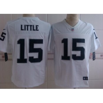 Nike Oakland Raiders #15 Greg Little White Elite Jersey