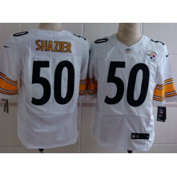 Nike Pittsburgh Steelers #50 Ryan Shazier White Elite Jersey