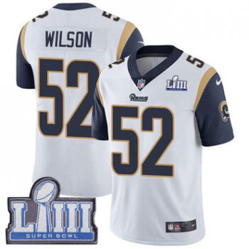 Youth Los Angeles Rams #52 Ramik Wilson White Nike NFL Road Vapor Untouchable Super Bowl LIII Bound Limited Jersey