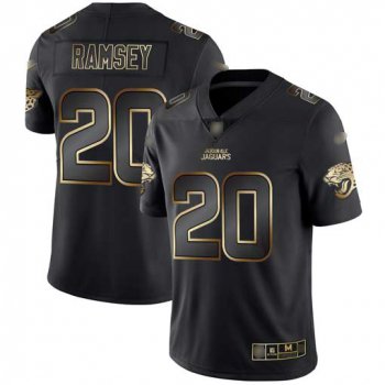 Jaguars #20 Jalen Ramsey Black Gold Men's Stitched Football Vapor Untouchable Limited Jersey
