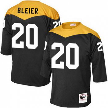 Men's Pittsburgh Steelers #20 Rocky Bleier Black Retired Player 1967 Home Throwback NFL Jersey
