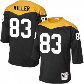 Men's Pittsburgh Steelers #83 Heath Miller Black 1967 Home Throwback NFL Jersey
