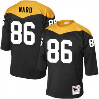 Men's Pittsburgh Steelers #86 Hines Ward Black Retired Player 1967 Home Throwback NFL Jersey
