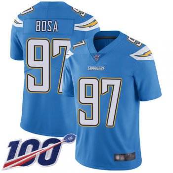 Chargers #97 Joey Bosa Electric Blue Alternate Men's Stitched Football 100th Season Vapor Limited Jersey