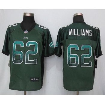 Men's New York Jets #62 Leonard Williams Green Drift Fashion NFL Nike Jersey