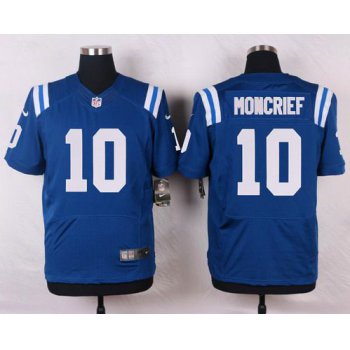 Men's Indianapolis Colts #10 Donte Moncrief Royal Blue Team Color NFL Nike Elite Jersey