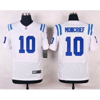 Men's Indianapolis Colts #10 Donte Moncrief White Road NFL Nike Elite Jersey