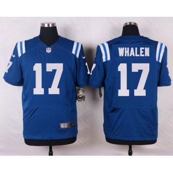 Men's Indianapolis Colts #17 Griff Whalen Royal Blue Team Color NFL Nike Elite Jersey