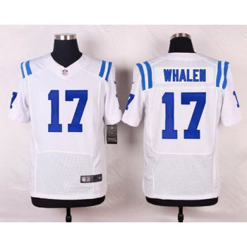 Men's Indianapolis Colts #17 Griff Whalen White Road NFL Nike Elite Jersey