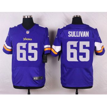 Men's Minnesota Vikings #65 John Sullivan Purple Team Color NFL Nike Elite Jersey