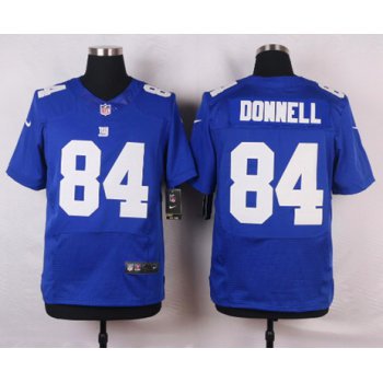 Men's New York Giants #84 Larry Donnell Royal Blue Team Color NFL Nike Elite Jersey