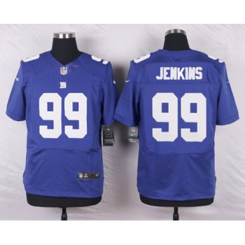 Men's New York Giants #99 Cullen Jenkins Royal Blue Team Color NFL Nike Elite Jersey