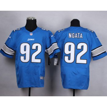 Nike Detroit Lions #92 Haloti Ngata Light Blue Elite Jersey