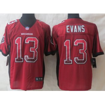 Nike Tampa Bay Buccaneers #13 Mike Evans Drift Fashion Red Elite Jersey
