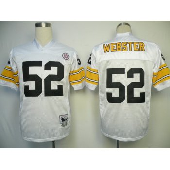 Pittsburgh Steelers #52 Mike Webster White Throwback Jersey