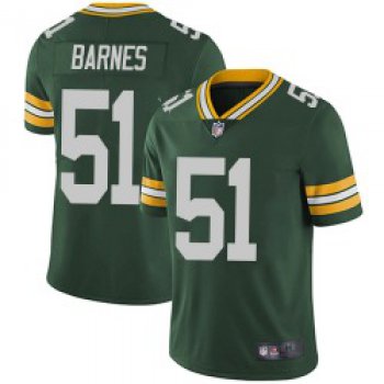 Men's Green Bay Packers #51 Krys Barnes Limited Green Team Color Vapor Untouchable Jersey