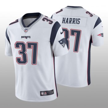 Men's New England Patriots #37 Damien Harris White Vapor Limited Jersey