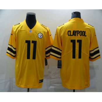 Men's Pittsburgh Steelers #11 Chase Claypool Gold 2019 Inverted Legend Stitched NFL Nike Limited Jersey